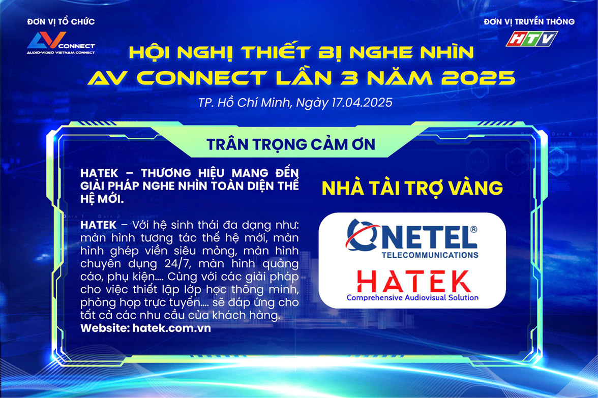 HATEK - NHÀ TÀI TRỢ VÀNG SỰ KIỆN AV CONNECT LẦN 3 NĂM 2025