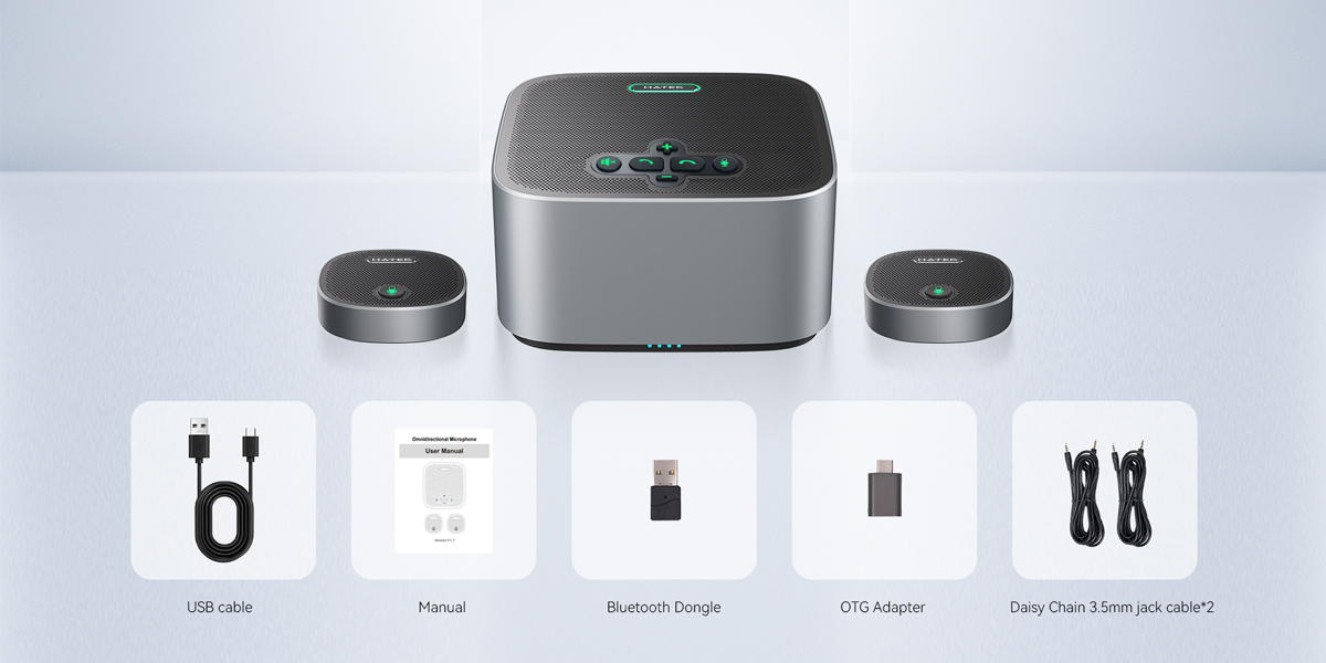 Loa & Micro Bluetooth Hội nghị Hatek BM38-EX