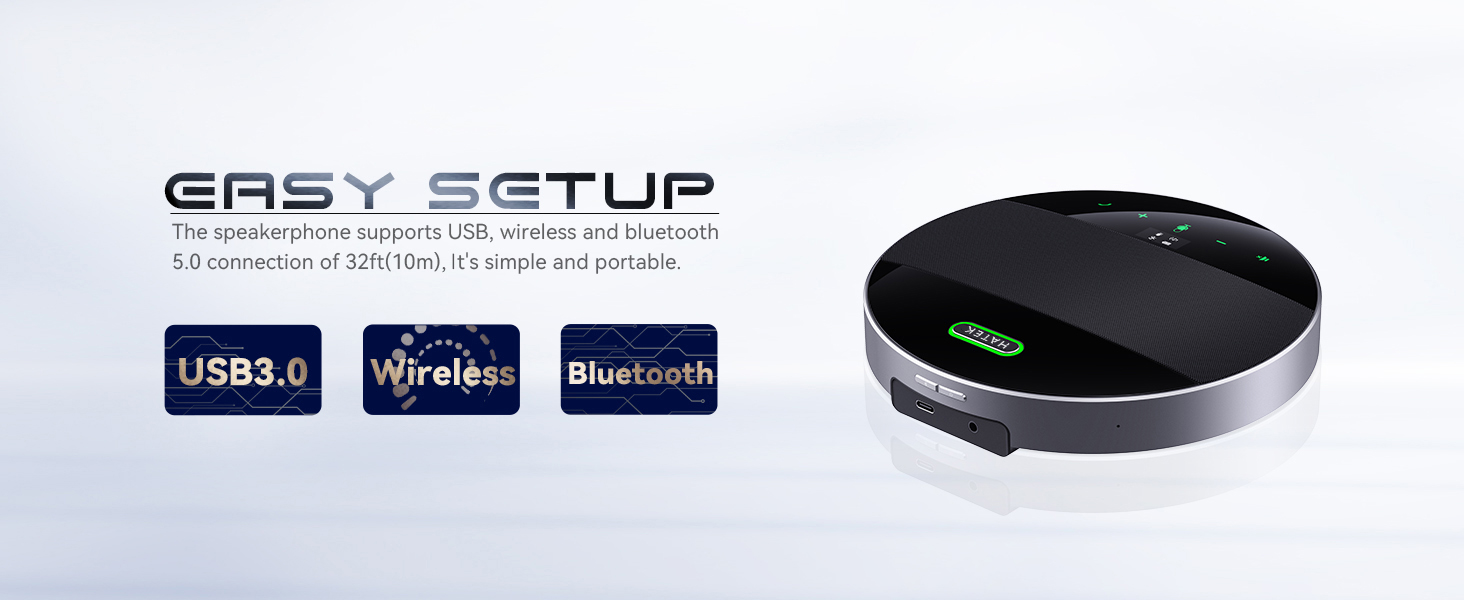 Loa & Micro Bluetooth Hội nghị Hatek BM36